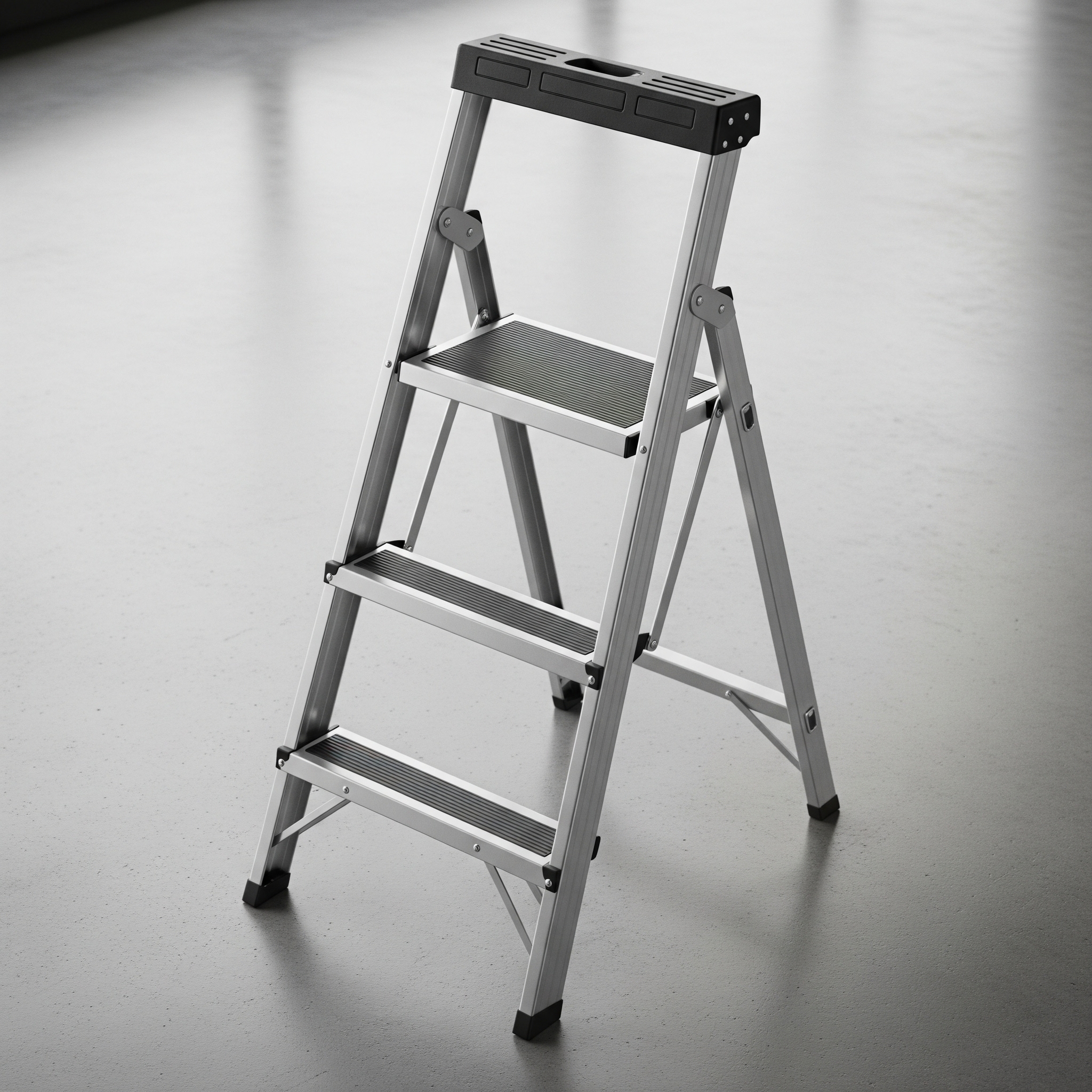 アルミ製軽量脚立 (3段)